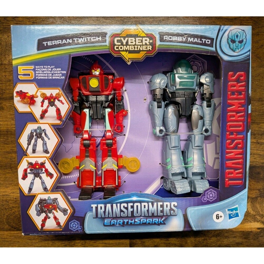 TRANSFORMERS EARTHSPARK COMBINER Terran Twitch Robby Malto 5"